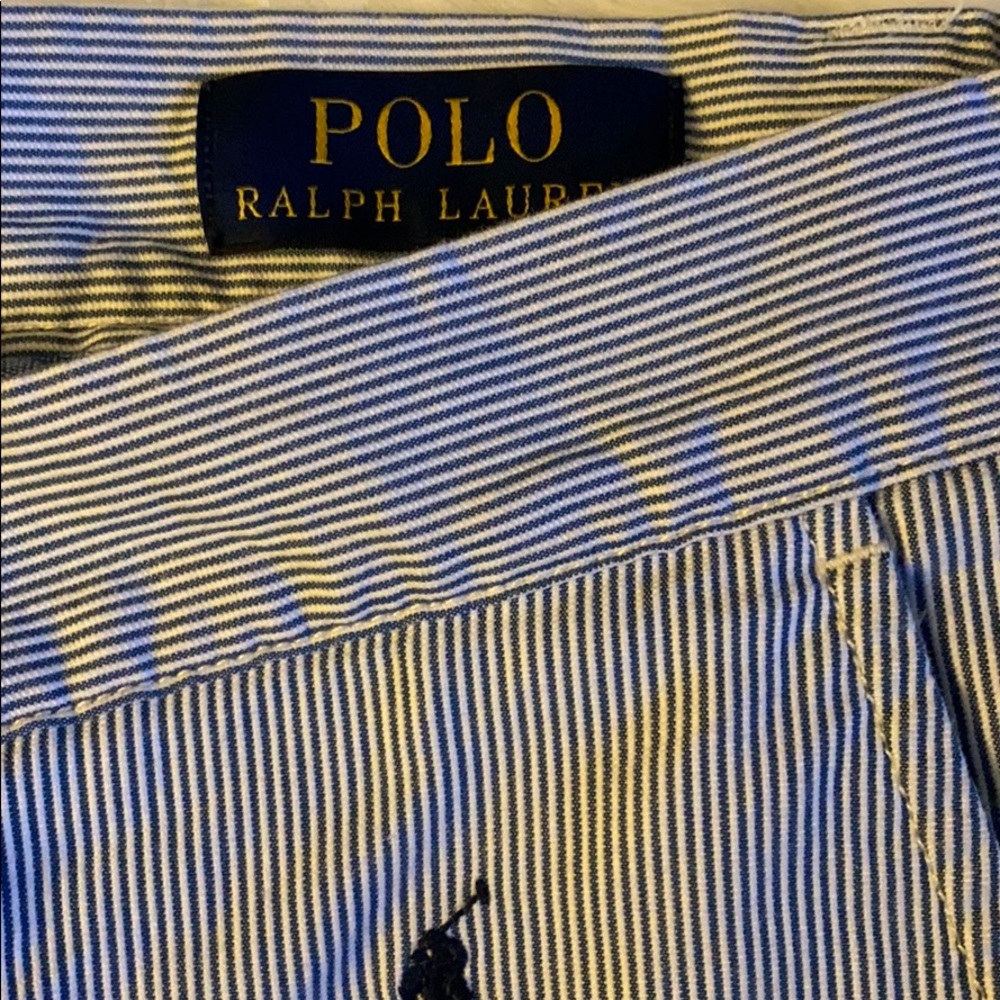 SOLD Polo Ralph Lauren Pony Crest Seersucker short - Picture 5 of 6